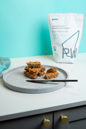 Baked protein bars